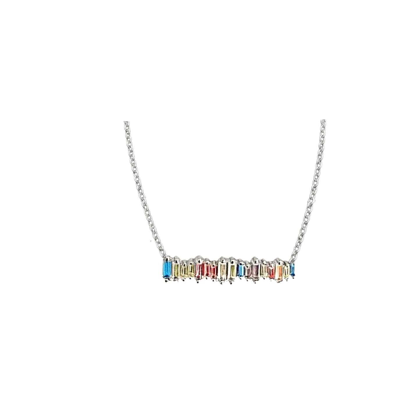 Elegante Zirkonia Halskette rhodiniert – Celenia Joy Schmuck
