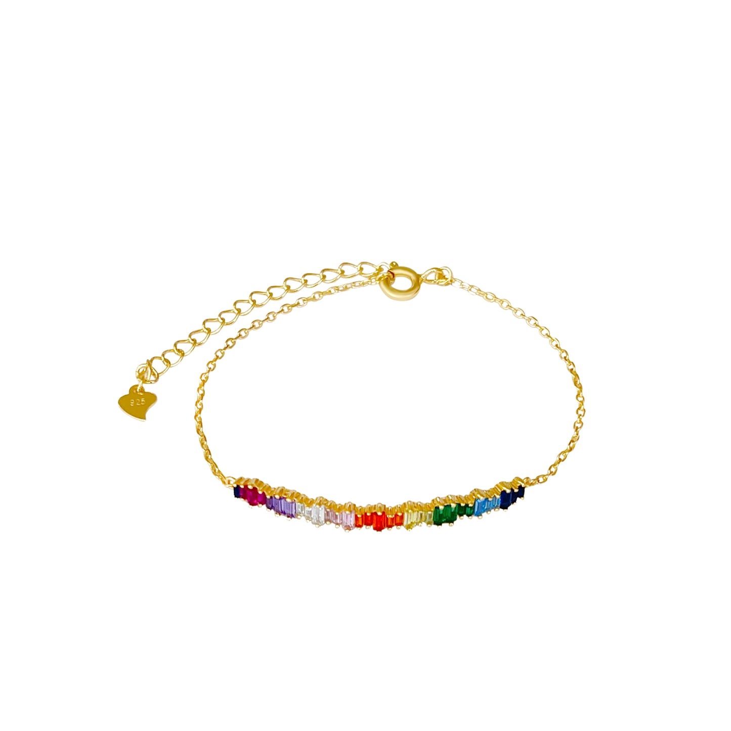 Zirkonia Armband vergoldet elegant minimalistisch