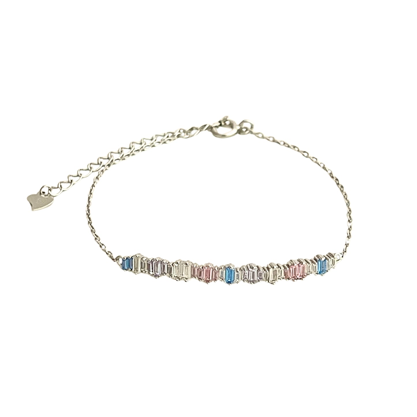 Zirkonia Armband rhodiniert elegant minimalistisch