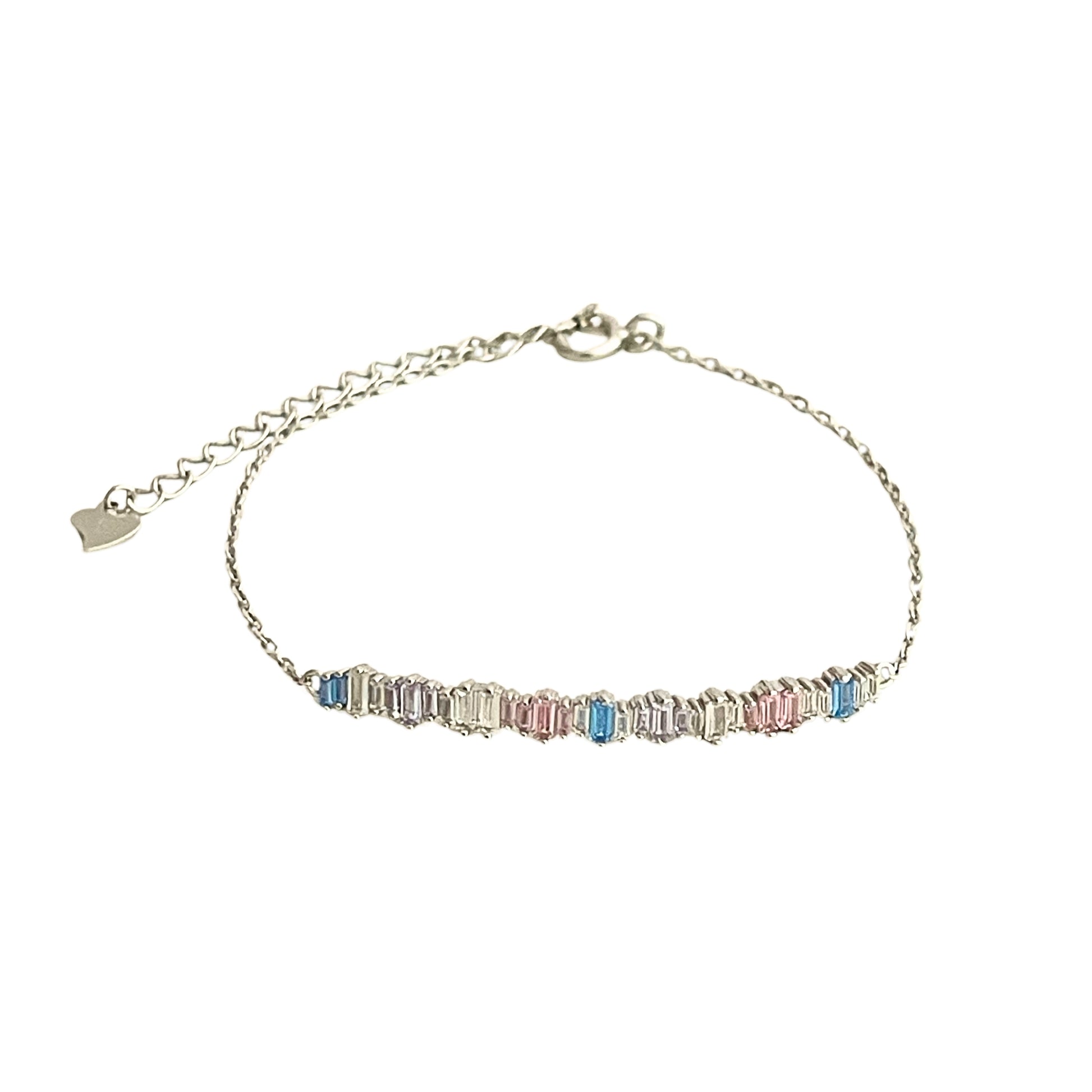 Zirkonia Armband rhodiniert elegant minimalistisch