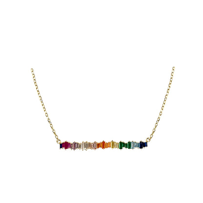 Elegante Zirkonia Halskette vergoldet – Celenia Joy Schmuck