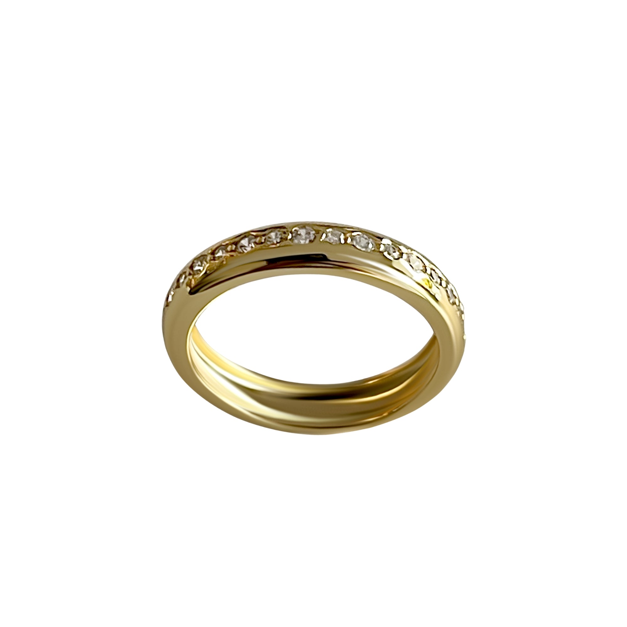 Eleganter Zirkonia Ring vergoldet – Celenia Joy Schmuck