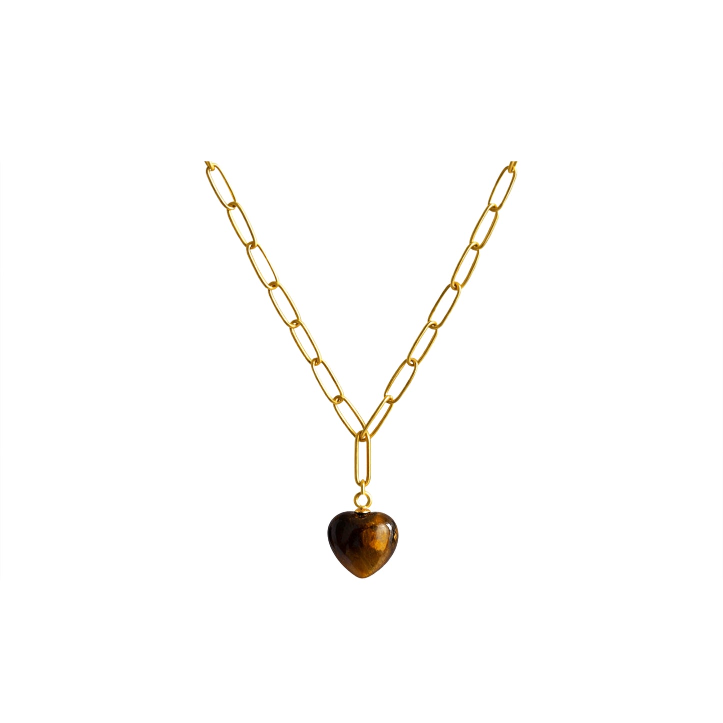 Statement-Halskette Bold Harmony mit Tigerauge – Stärke und Selbstvertrauen – Handgefertigter Edelsteinschmuck – Celenia Joy