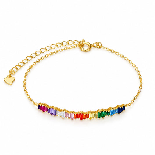 Color 22 Armband mit bunten Zirkonia-Steinen, Gesamtansicht