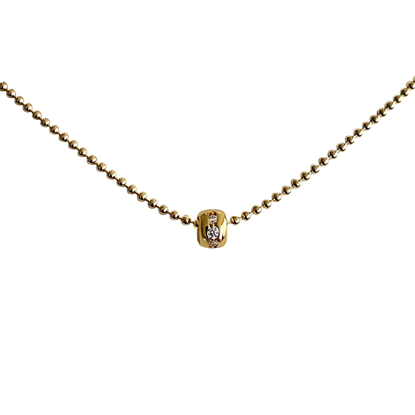 Elegante Goldkette mit Zirkonia Anhänger – Celenia Joy