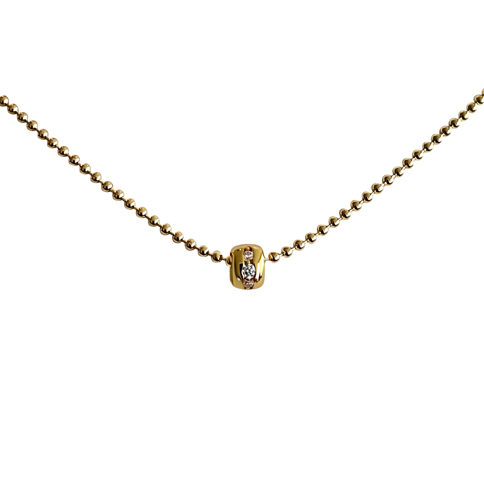 Elegante Goldkette mit Zirkonia Anhänger – Celenia Joy